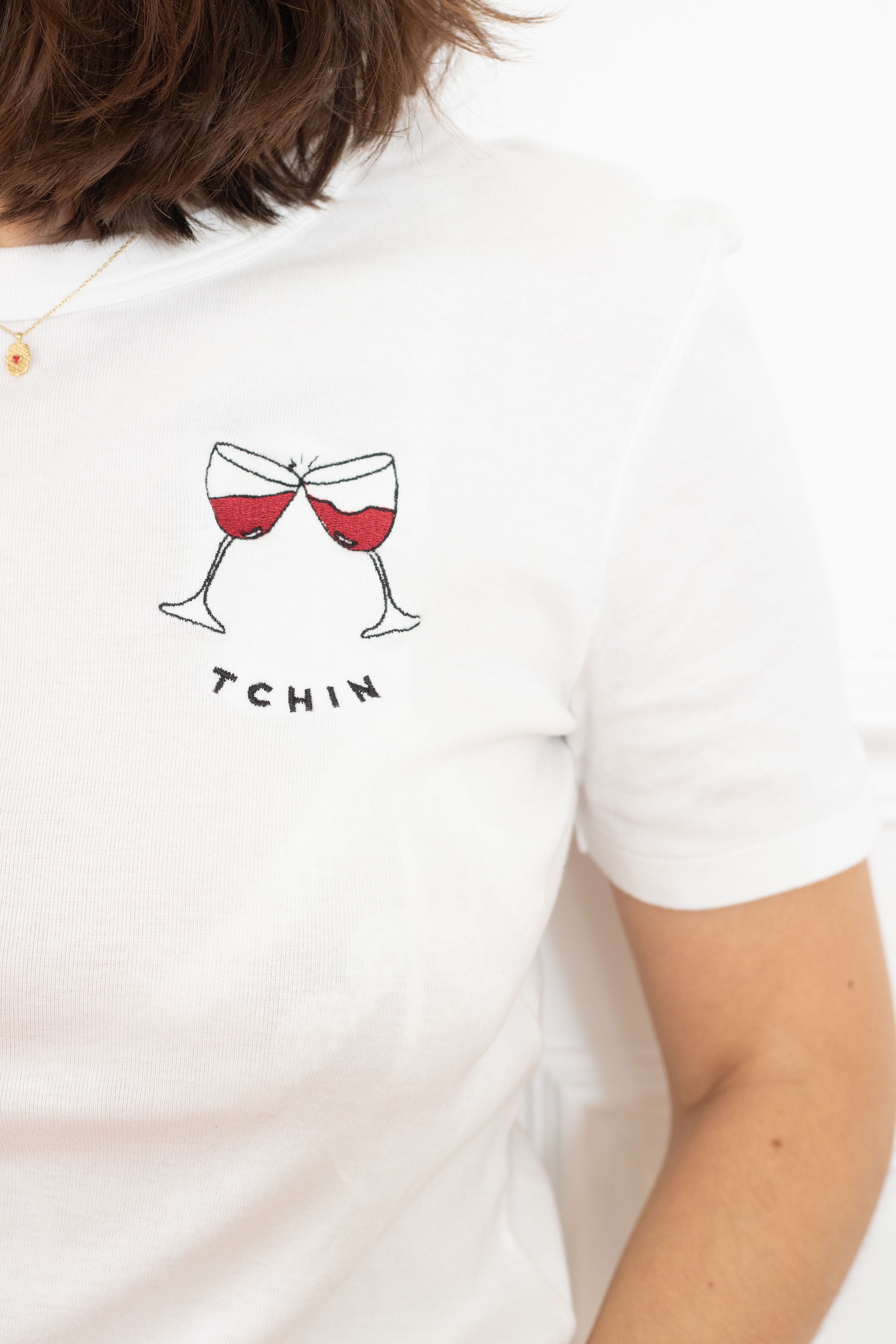 TEE-SHIRT BLANC TCHIN